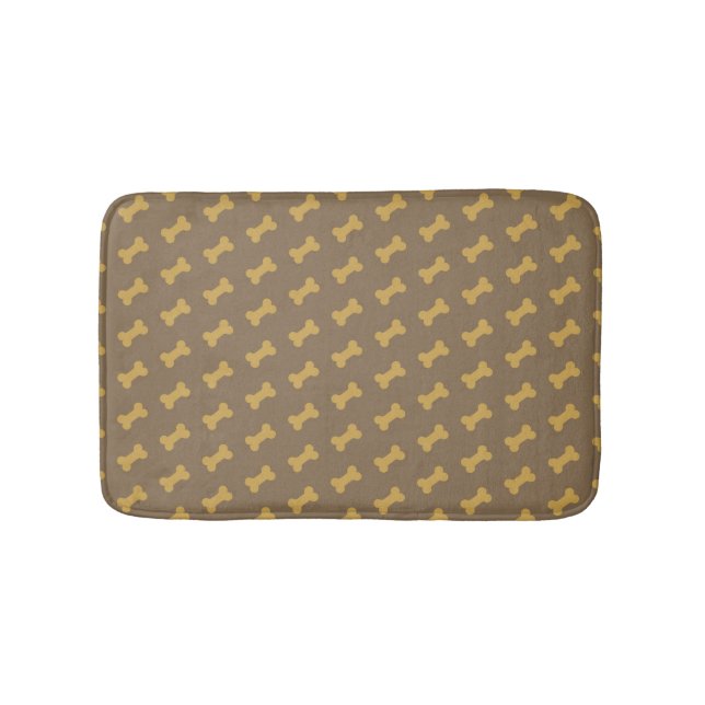 bone for dog texture bath mat (Front)