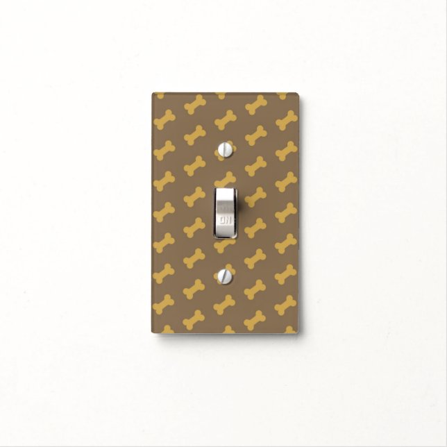 bone for dog texture light switch cover (In Situ)