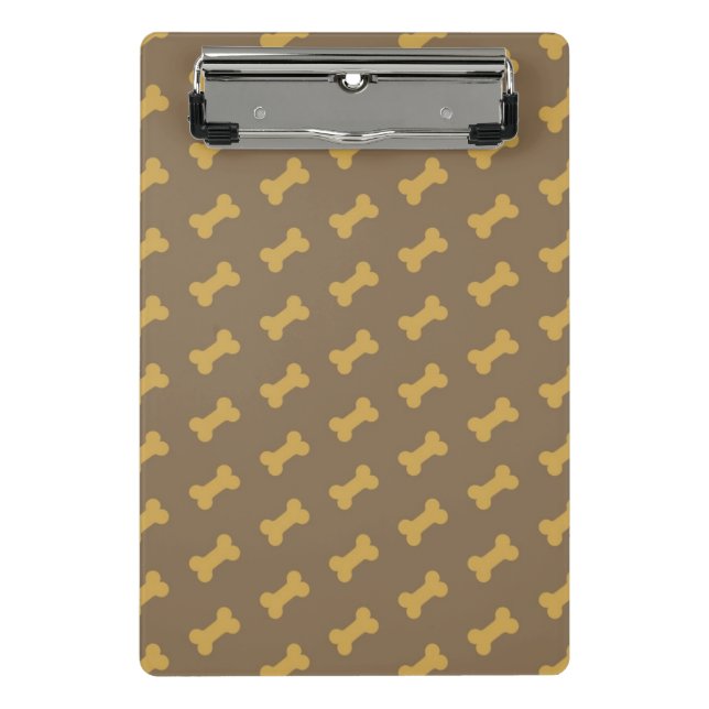 bone for dog texture mini clipboard (Front)