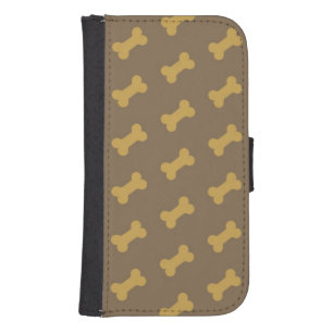 bone for dog texture galaxy s4 wallet case