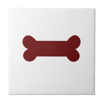 Bone For Dog Tile by Chiplanay at Zazzle