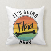 Get Well Soon Broken Leg Surgery Recovery Gift Throw Pillow by Lisa Stronzi  - Fine Art America