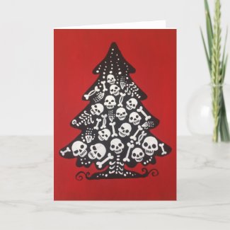 Bone Full Spooky Holiday Card