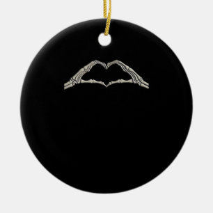 Bone Hands Heart Active Modern Aesthetic Ceramic Ornament