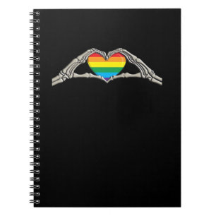 Bone Hands Heart Active Modern Aesthetic Notebook