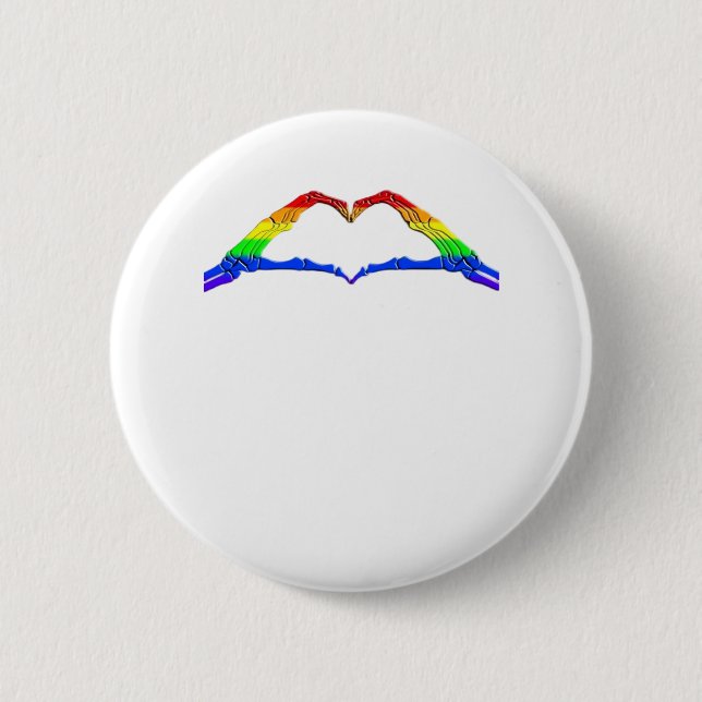 Bone Hands Heart Classic Style Button (Front)