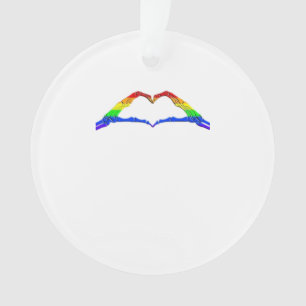 Bone Hands Heart Classic Style Ornament