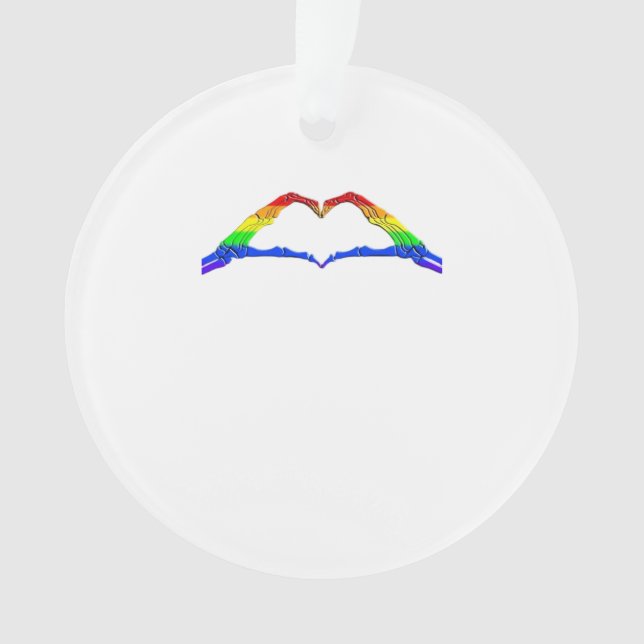 Bone Hands Heart Classic Style Ornament (Front)