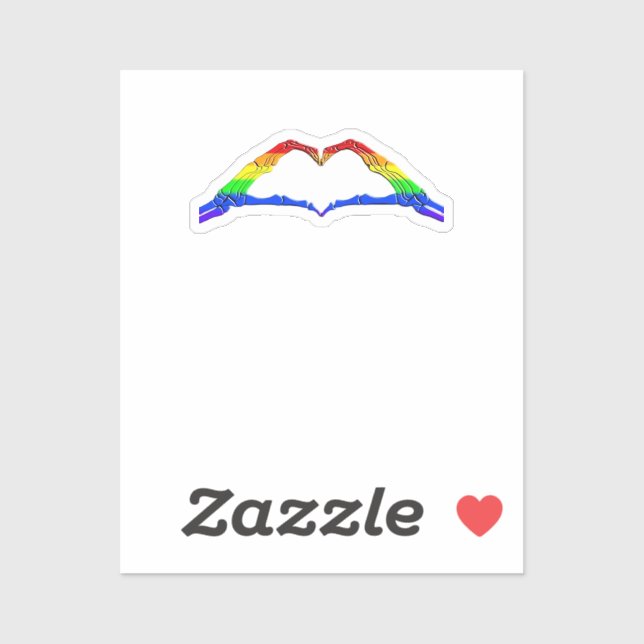 Bone Hands Heart Classic Style Sticker (Sheet)
