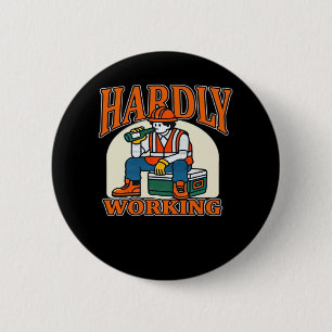 Bone Hands Heart Lesbian Goth Button