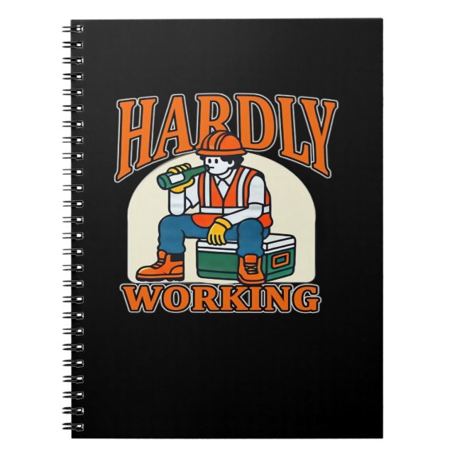 Bone Hands Heart Lesbian Goth Minimal Design Notebook (Front)