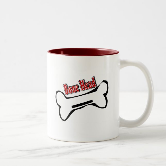 Bone Head Logo Two-Tone Coffee Mug (Right)
