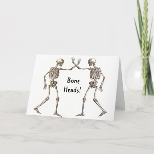 Bone Heads Skeletons Card
