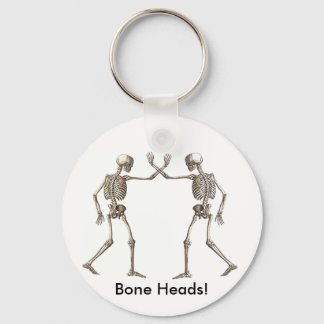 Bone Heads Skeletons Keychain