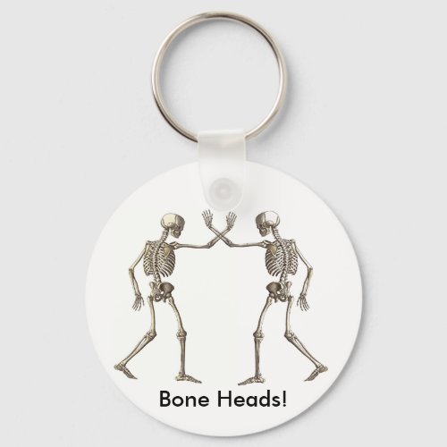 Bone Heads Skeletons Keychain