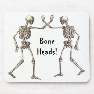 Bone Heads Skeletons Mousepad