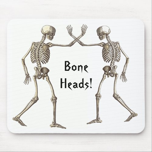Bone Heads Skeletons Mousepad