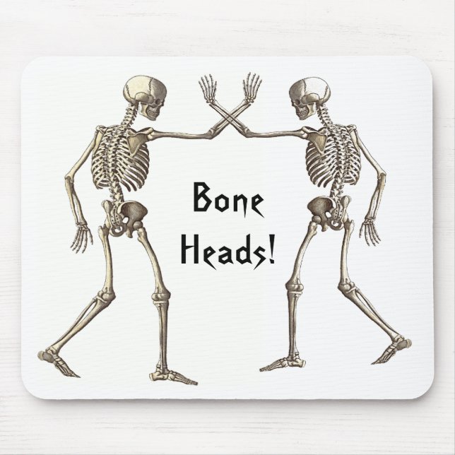 Bone Heads Skeletons Mousepad (Front)