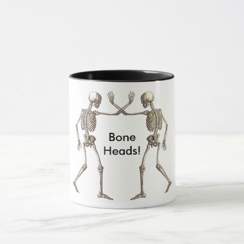 Bone Heads Skeletons Sparing Boneheads Coffee Mug