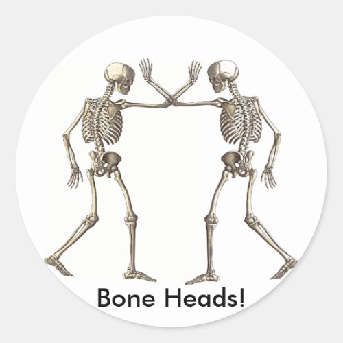 Bone Heads Skeletons Sticker