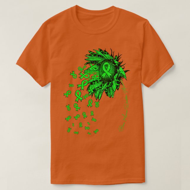 Bone Marrow Donation Awareness Sunflower ribbon fl T-Shirt (Design Front)