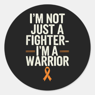 Bone Marrow Orange Ribbon Acute Myeloid Leukemia A Classic Round Sticker