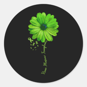 Bone Marrow Transplant Family Survivor Pretty Gift Classic Round Sticker