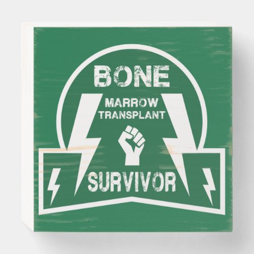 Bone Marrow Transplant Stem Cell Wooden Box Sign