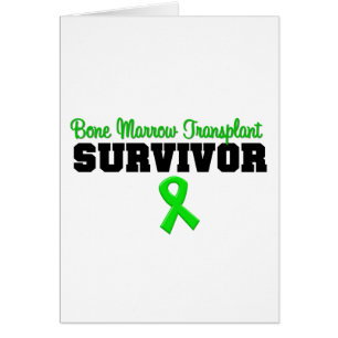 Bone Marrow Transplant Survivor Green Ribbon Cards