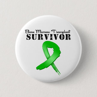 Bone Marrow Transplant Survivor Ribbon Pinback Button