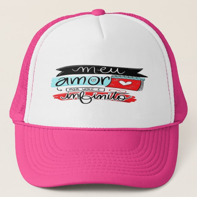 BONE MY LOVE FOR YOU IS INFINITE TRUCKER HAT (Front)
