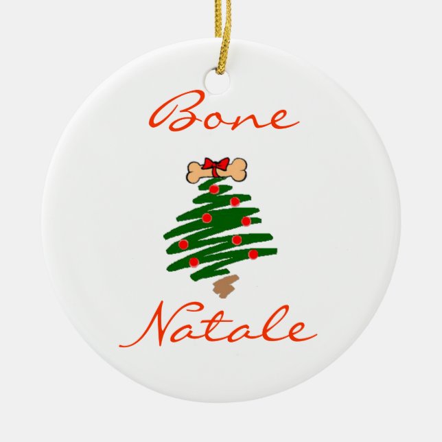 Bone Natale Ceramic Ornament (Front)