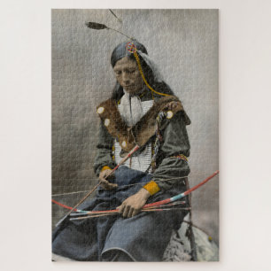 Bone Necklace, Council Chief 1899 Jigsaw Puzzle