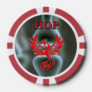 Bone Nerve Phoenix Fantasy Biology Customizable Poker Chips