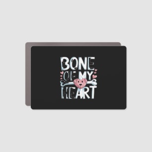 Bone of My Heart Dog Car Magnet