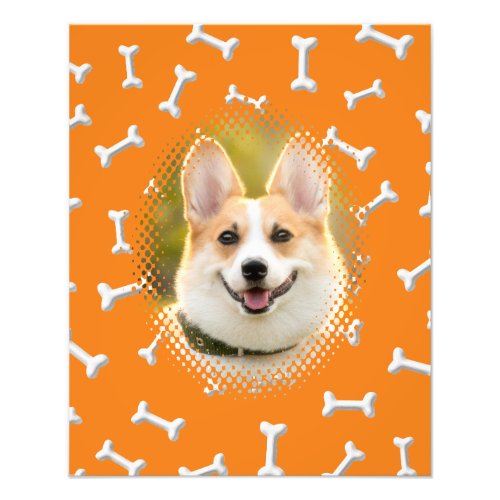 Bone Pattern Dog Frame Print