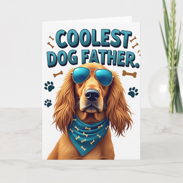 Bone Pattern Fathers Day Card (Front)