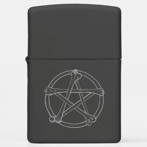 Bone Pentacle Zippo Lighter