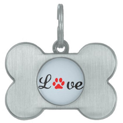 Bone Pet Tag love dog