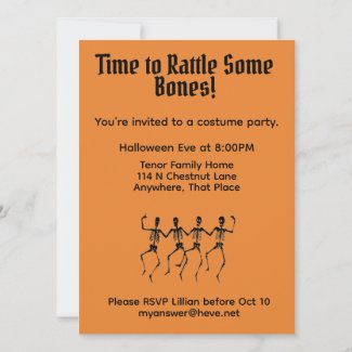 Bone Rattling Skeletons Halloween Party
