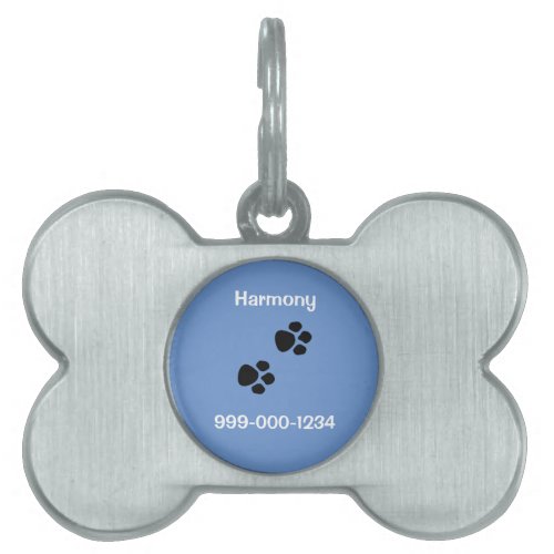 Bone Shaped Framed Pet Tag