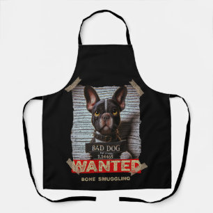 Bone Smuggling Bad Dog: The Boston Terrier's Mugsh Apron