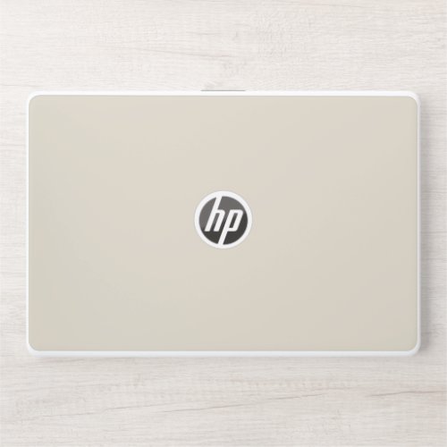 Bone solid color HP laptop skin