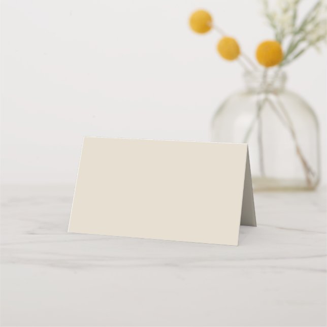 Bone (solid color) place card (Front)