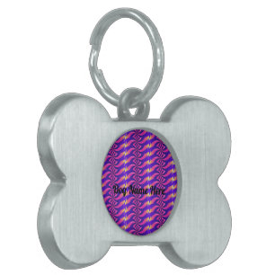 Bone Style Framed Pet Collars ID Tags