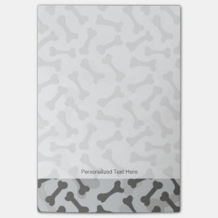 Bone Texture Pattern Greyscale Post-it Notes