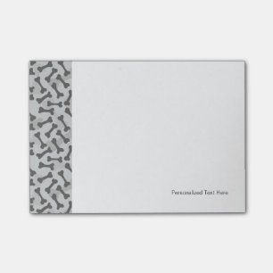 Bone Texture Pattern Greyscale Post-it Notes