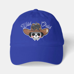 Bone to be Wild, Skeleton Cowboy Girl Bodysuit Youth Dad Hat