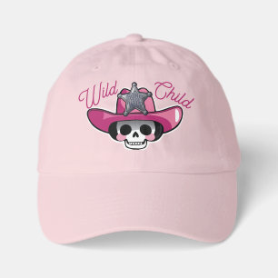 Bone to be Wild, Skeleton Cowboy Girl Bodysuit Youth Dad Hat