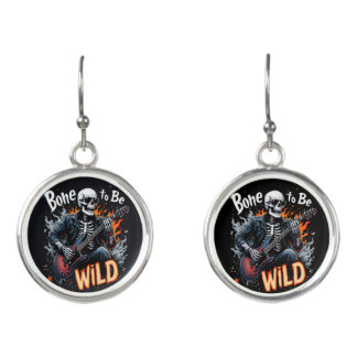 Bone to Be Wild Skeleton Earrings
